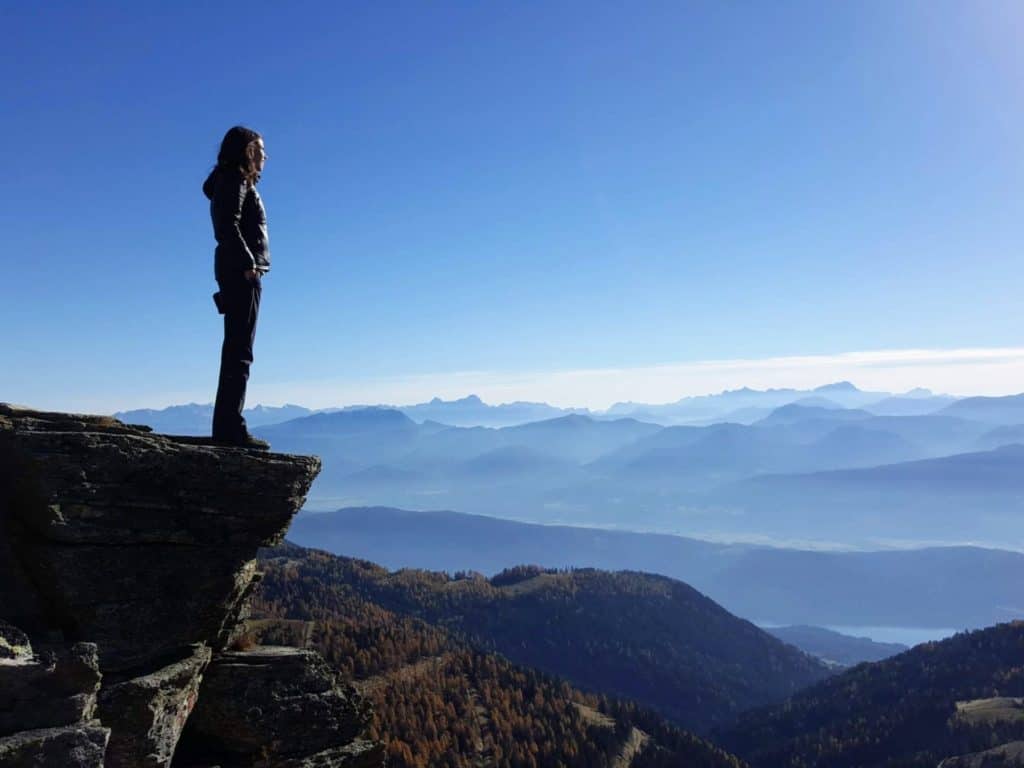 hiking Nocky Mountains Carinthia lake Millstatt in Austria